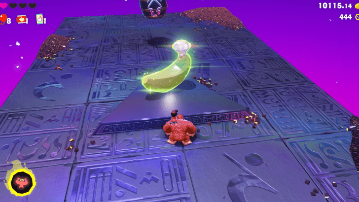 Laser-Zone End Point Banandium Gem Overworld Location