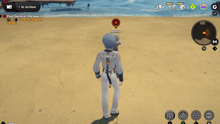 Find Dante at the Beach