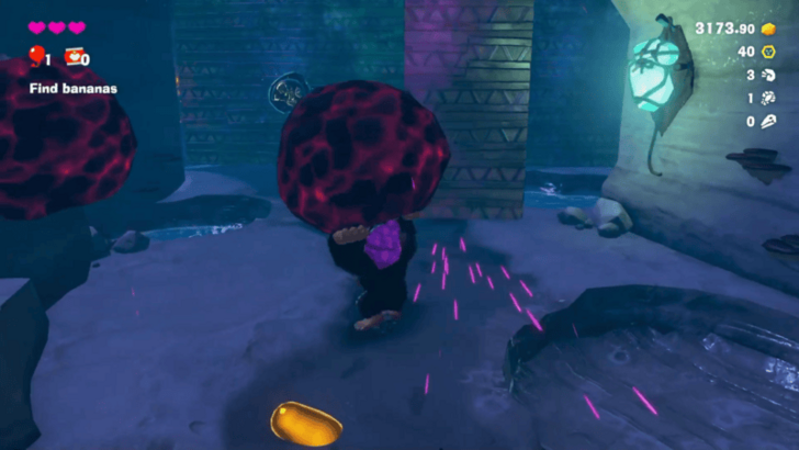 Use a Boom Rock to Destroy the Concrete Wall with a Fossil