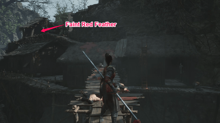 Roof Faint Red Feather