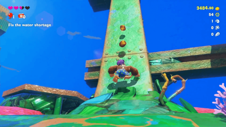 Climb the Metal Following the Gold Pieces