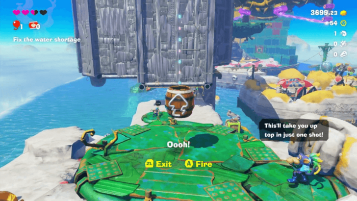 Barrel Cannon to Sublayer 100