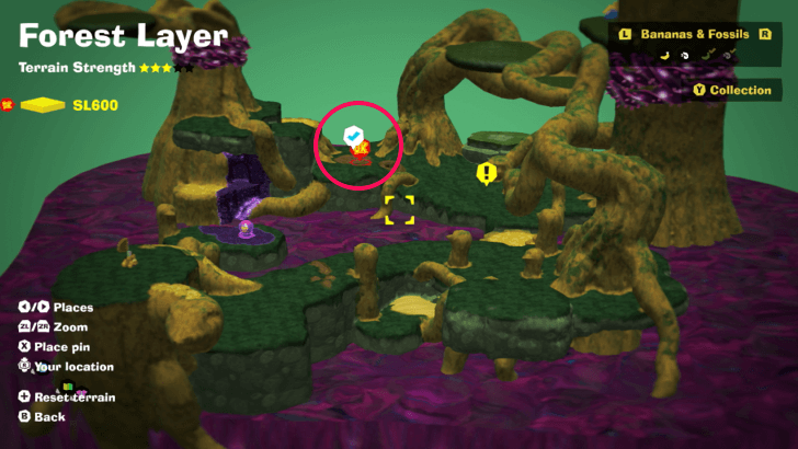 Branched into the Forest Layer! Banandium Gem Map Location