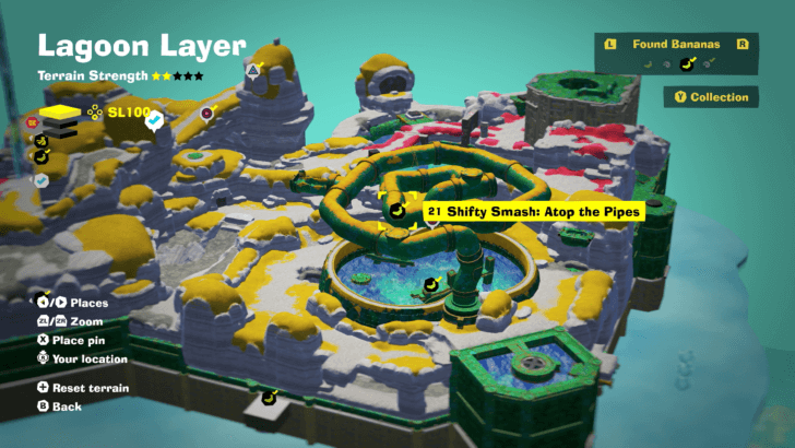 Shifty Smash Atop the Pipes Banandium Gem Map Location