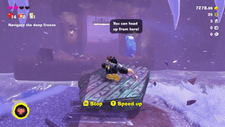 Donkey Kong Bananza - Bottom of Crumbly Bridge in SL 500 Freezer Layer