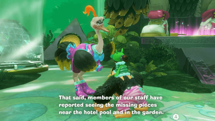 Talk to the Staff to find Ancient Pieces