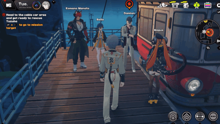 Head to the Cable Car Area and Get Ready to Rescue Yuzuha