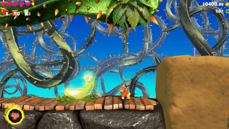 Blasting through Brambles Banandium Gem Overworld Location