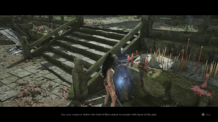 Pose at Statues to Gain Items