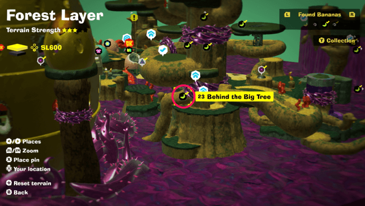 Behind the Big Tree Banandium Gem Map Location