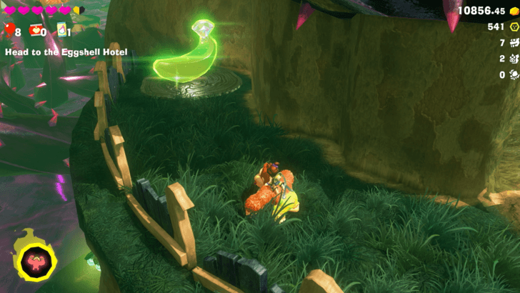 Behind the Big Tree Banandium Gem Overworld Location