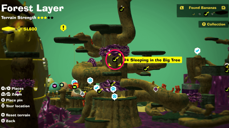 Sleeping in the Big Tree Banandium Gem Map Location