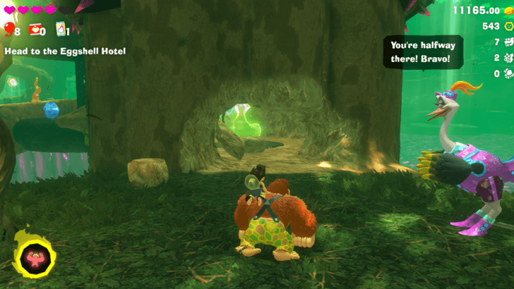 Sleeping in the Big Tree Banandium Gem Overworld Location