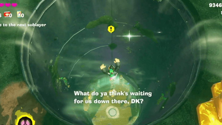 To the next sublayer