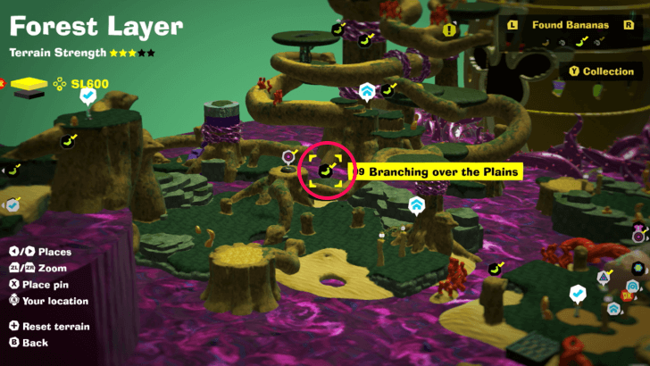 Branching over the Plains Banandium Gem Map Location