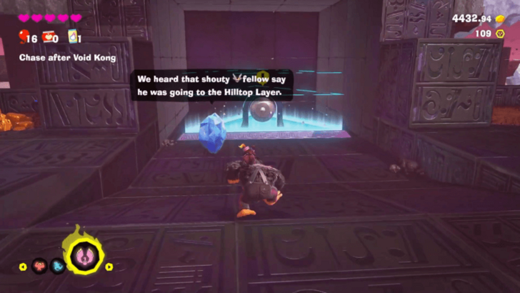 Use the Warp Gong to Go to Hilltop Layer