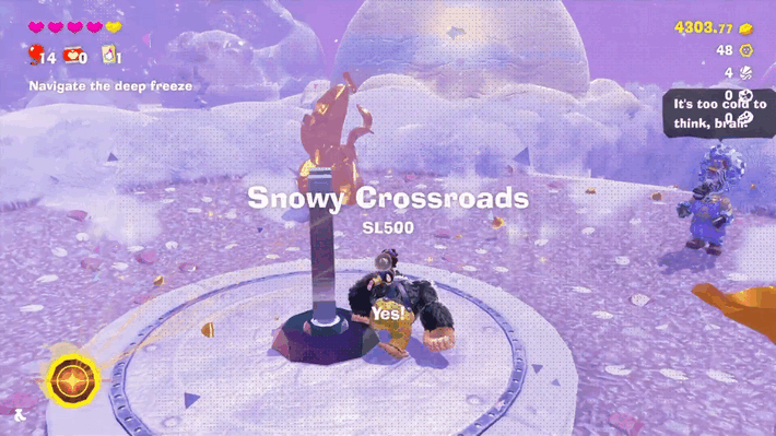 Snowy Crossroads Checkpoint Checkpoint Overworld Location
