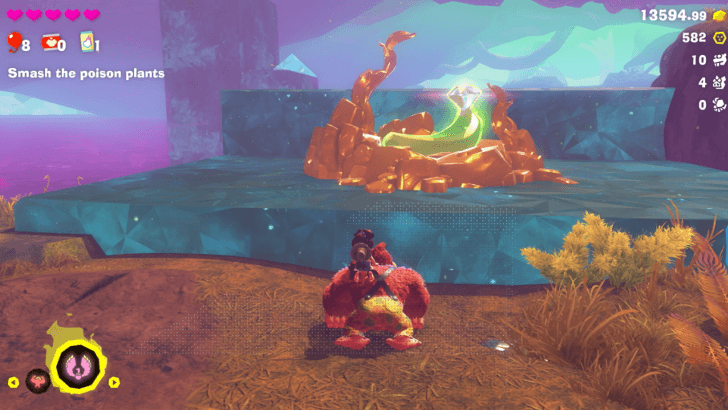 Bounced into Rubbery Roost! Banandium Gem Overworld Location