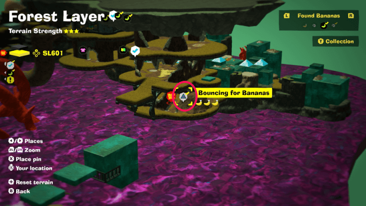 Bouncy Ballet Banandium Gem Map Location