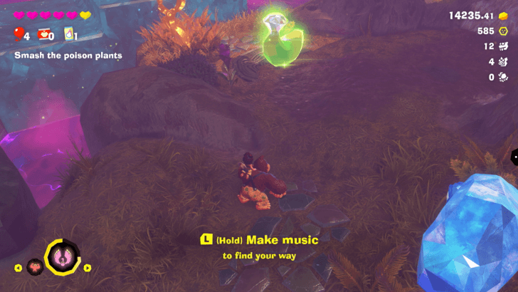 Beyond Rubbery Roost Banandium Gem Overworld Location