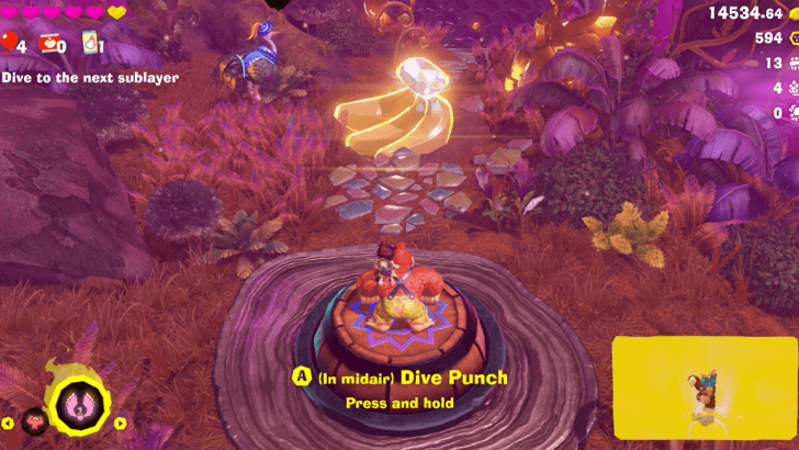 Waded into Bramblenest Bog! Banandium Gem Overworld Location