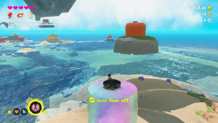 Tear Off Liftoff Ore to Reach Higher Platforms