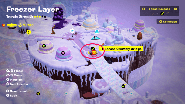 Across Crumbly Bridge Banandium Gem Map Location