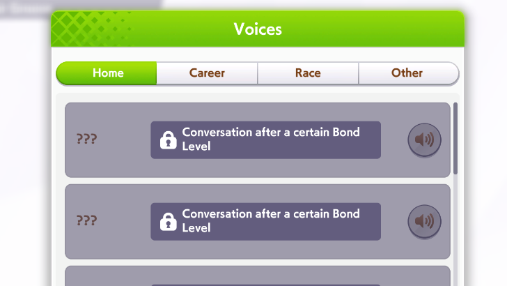 Umamusume Voice Lines