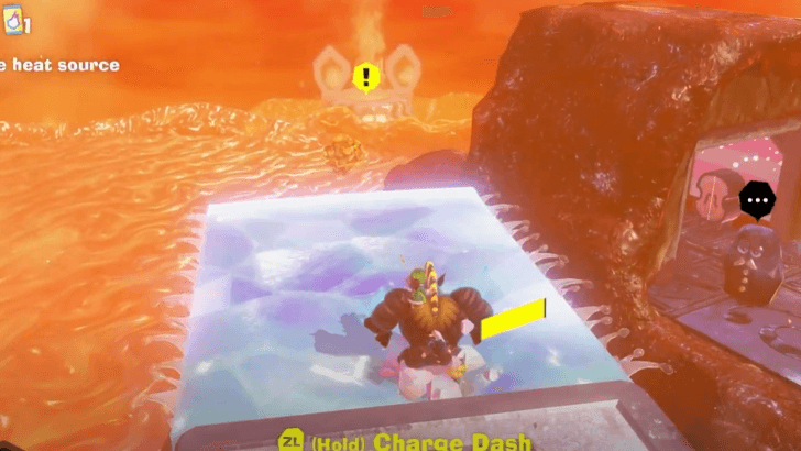 Ice path next to getaway