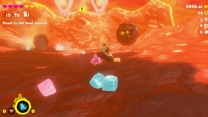 Head towards the heat source