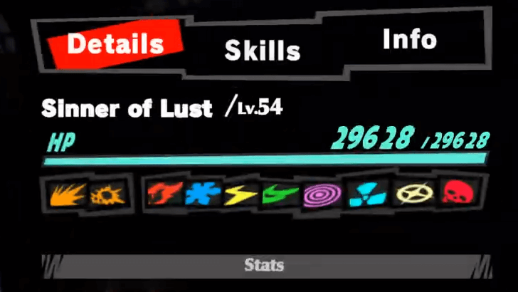 P5 Phantom X - Shadow Kamoshida Stats for Phase 1