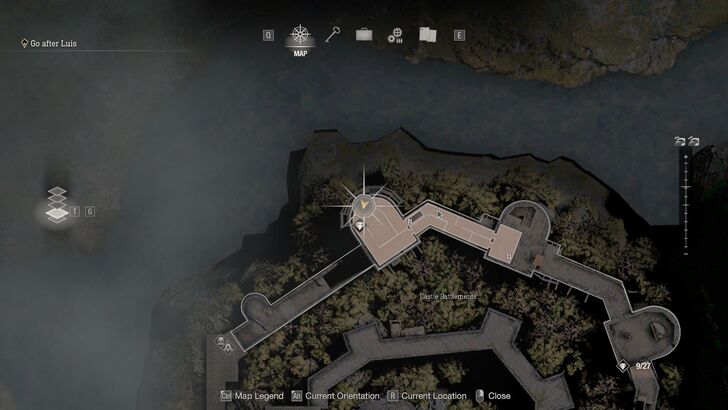 Resident Evil 4 - Chapter 5 Treasure Elegant Crown Map