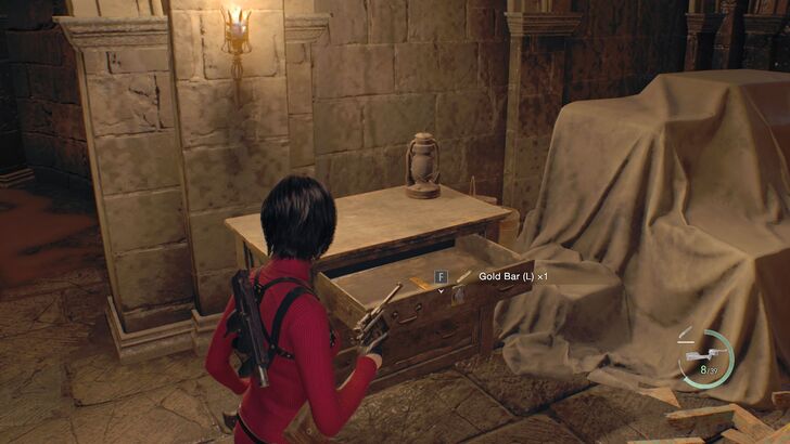 Resident Evil 4 - Chapter 5 Treasure Gold Bar(L) Location