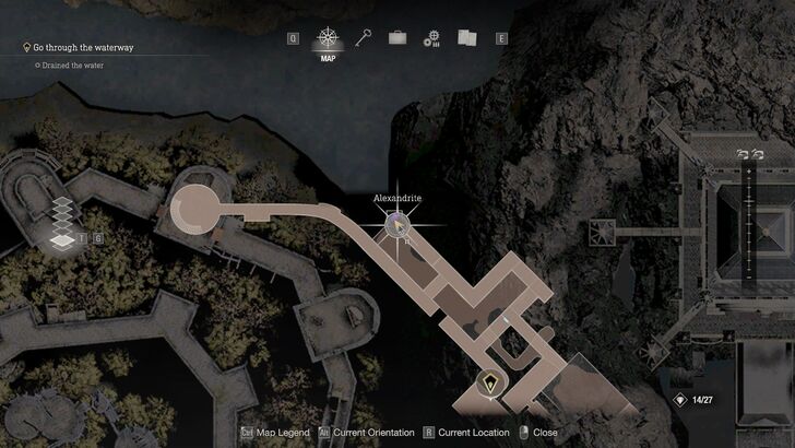 Resident Evil 4 - Chapter 5 Treasure Alexandrite Map