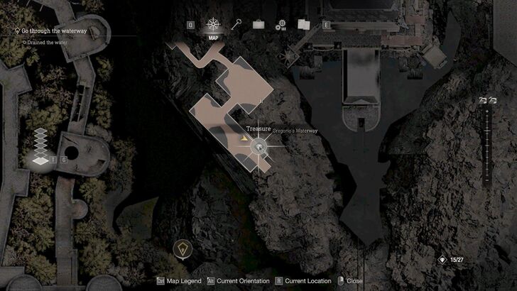 Resident Evil 4 - Chapter 5 Treasure Yellow Diamond Map