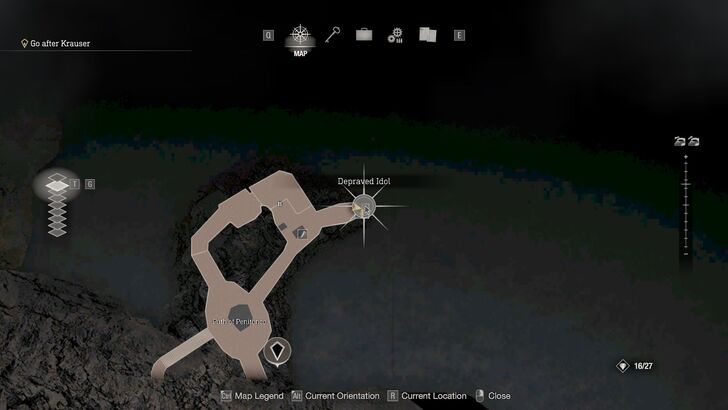 Resident Evil 4 - Chapter 5 Treasure Depraved Idol Map