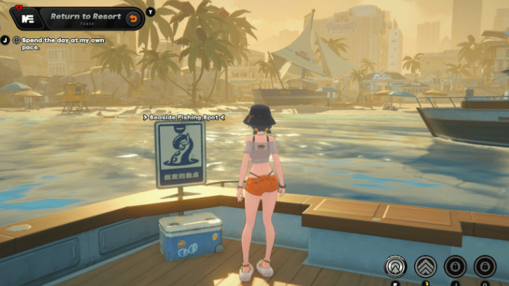 Interact with Fishing Spot sign