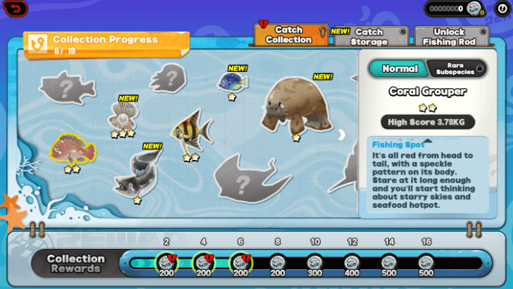 Collection Progress in the Database