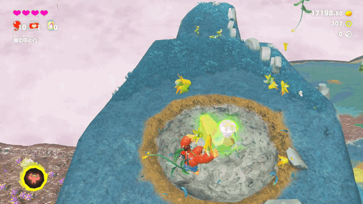 The Skies over Peel Peak Banandium Gem Overworld Location