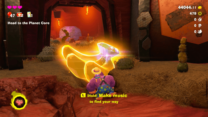 Tumbled into the Canyon Layer! Banandium Gem Overworld Location