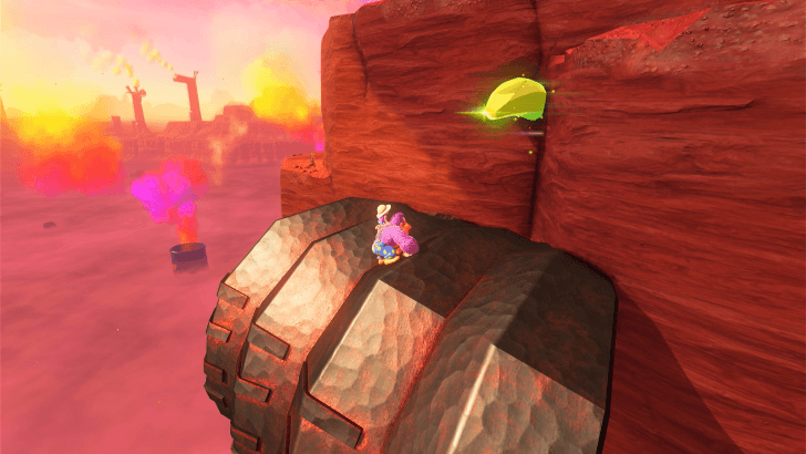 Growing from the Stone Wall Banandium Gem Overworld Location