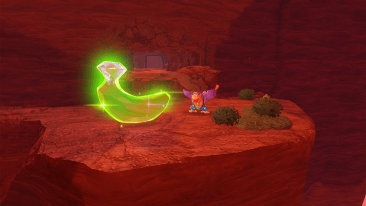 Behind Tallfall Cliffs Banandium Gem Overworld Location