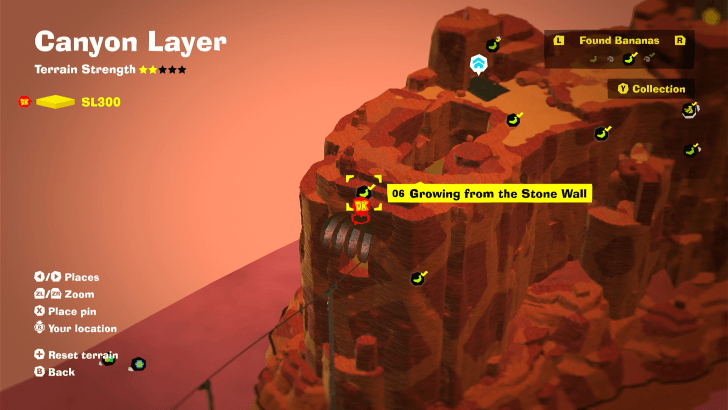 Growing from the Stone Wall Banandium Gem Map Location