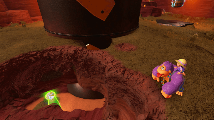 Buried in Tallfall Cliffs Banandium Gem Overworld Location