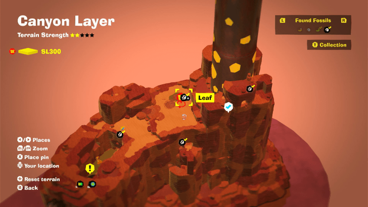 Leaf 22 Fossil Map Location