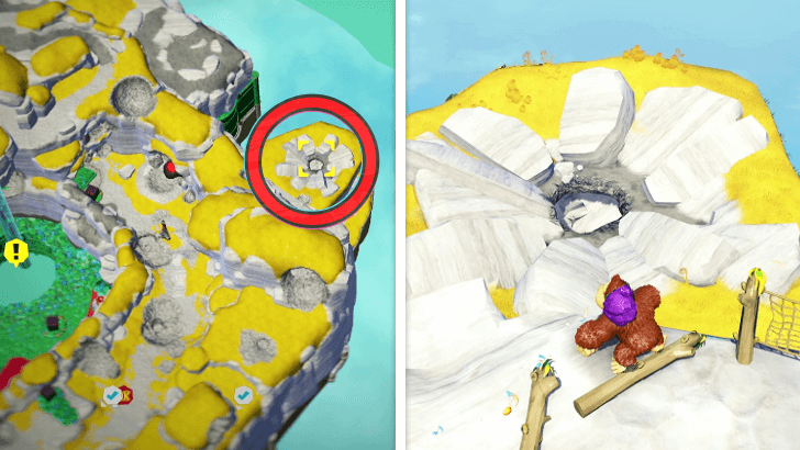 DK Bananza - Whale Guide - Head to Impact Site