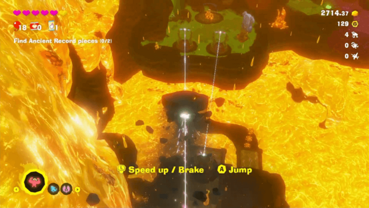 Zipline While Holding a Terrain Chunk