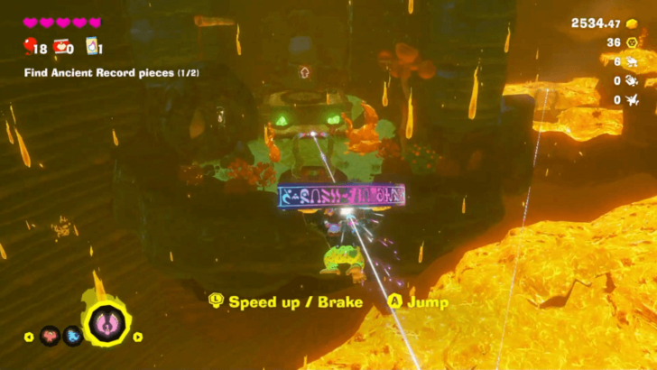 Zipline with the Second Record Piece