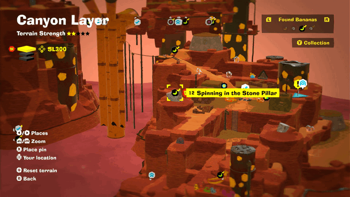 Spinning in the Stone Pillar Banandium Gem Map Location