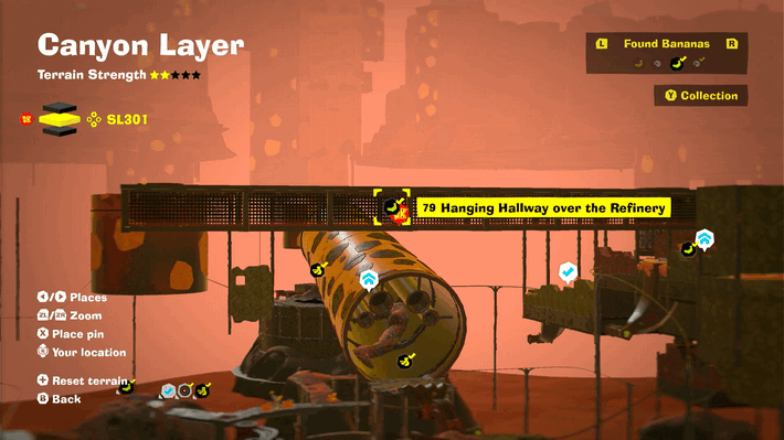 Hanging Hallway over the Refinery Banandium Gem Map Location